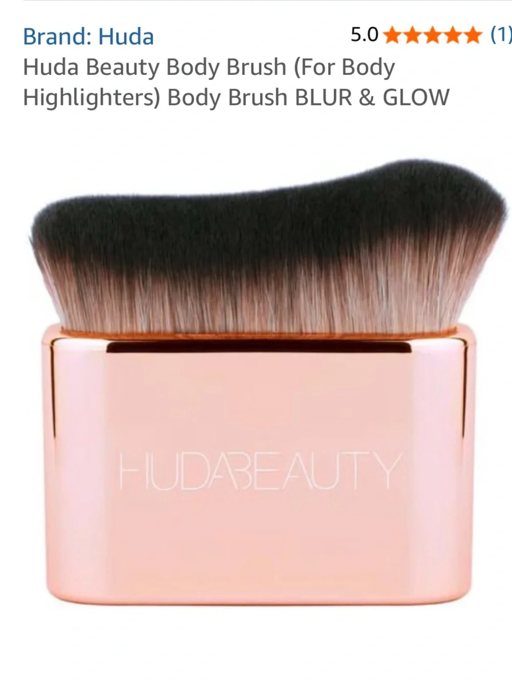 HUDA BEAUTY Rose Gold Body Blur Brush with Black-Tip Bristles